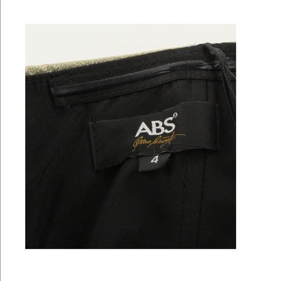 A.B.S by Allen Schwartz black gold jumpsuit - Picture 10 of 11